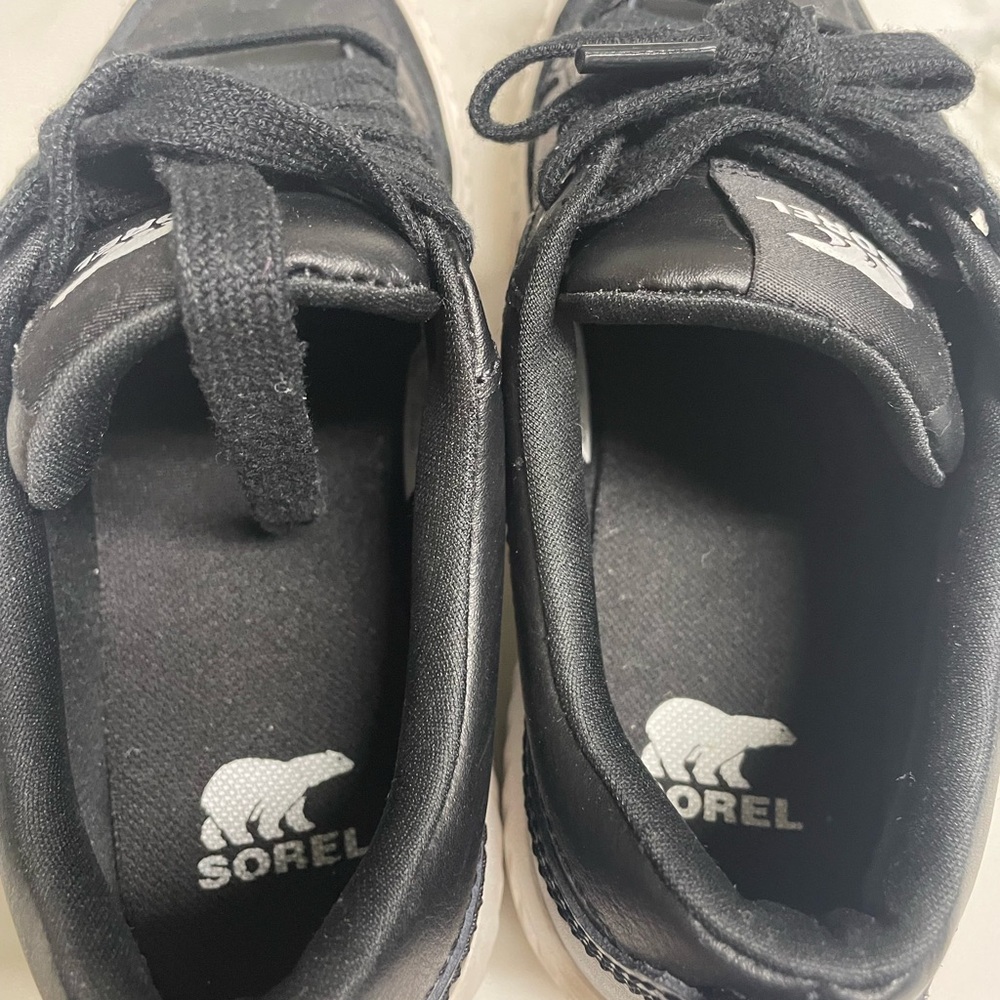 Sorel Black Low-Top Sneakers with White Sole - Picture 2 of 5